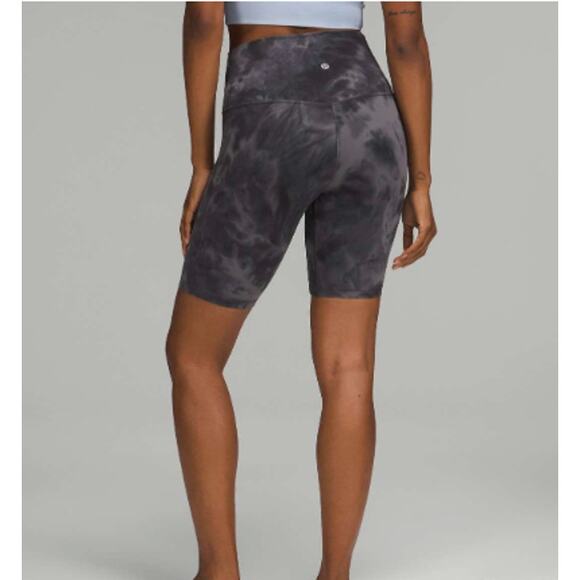 Lululemon Align High-Rise Short 8” Diamond Dye Grey Size 8 EUC - Picture 2 of 7